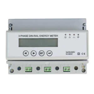 AMSO 3 Phase 100A DIN Rail Mounted kWh meter